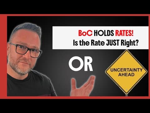 Bank of Canada Holds Rates | What Canadians MUST Know Before 2026 Mortgage Renewals