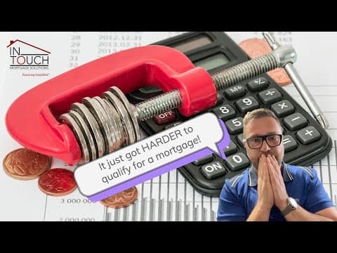 "STRESS TEST" Mortgage qualifying just got harder for Canadians! #mortgages #approvals #realestate
