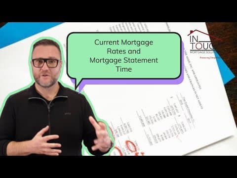 What are the current mortgage rates NOW?  and It is Annual Mortgage Statement Time!