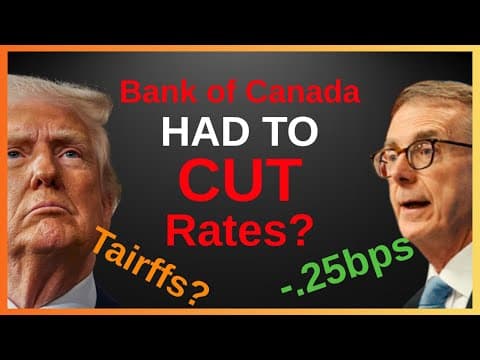 Bank of Canada Rate Cut Explained: Impact on Canadian Economy & Recession Fears | Finance Fridays
