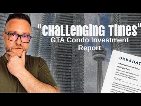 GTA Condo Market Insights: Impact on Canadian Economy & Bank of Canada Decisions | Finance Fridays
