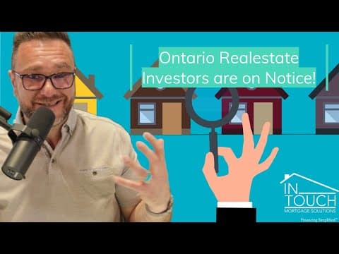 Real-estate investors on notice with Ontario Elections campaign promises!