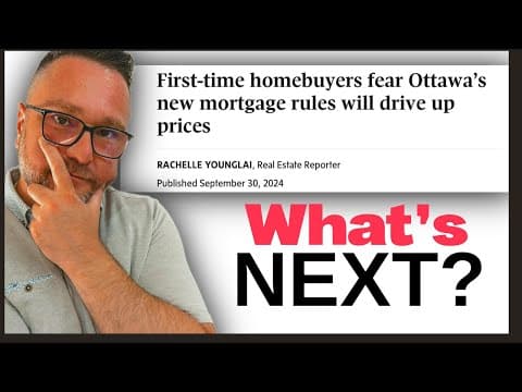 🚨First-Time Homebuyers Sound the Alarm: Will Ottawa’s New Mortgage Rules Skyrocket Home Prices?