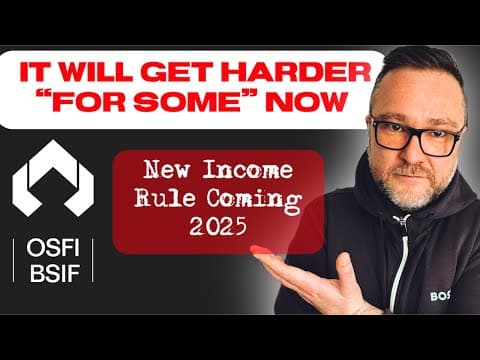 OSFI's 2025 Mortgage Changes: Impact on Homebuyers, Banks, and Real Estate Market Sentiment