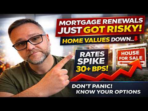🚨 Mortgage Renewals Just Got Risky | Rates Jumping ⬆️& Home Values Dropping ⬇️