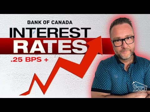 All mortgage rates are up AGAIN!  What did the Bank of Canada do?