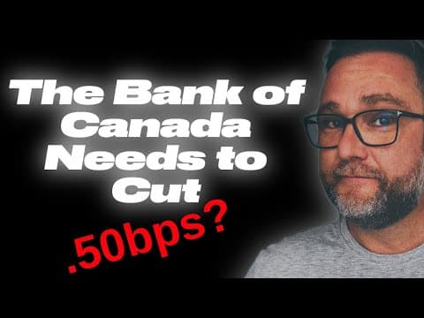 Bank of Canada Needs to Cut Rates NOW: Unemployment Hits 6.8% & Growth Stalls at 1% | Recession Risk