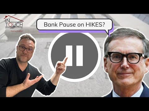 Did the Bank of Canada HIT pause? #pause