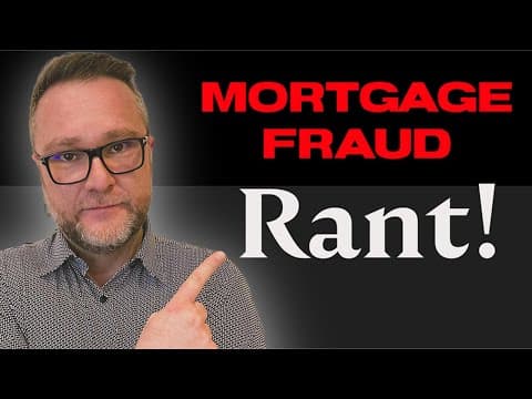 Mortgage Fraud: Are they really serious about fixing it, what are the solutions! #mortgagefraud