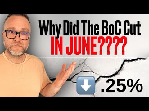 Bank of Canada Cut Rates 0.25% to Save the Economy! Not Home Buyers or Owners #Recession