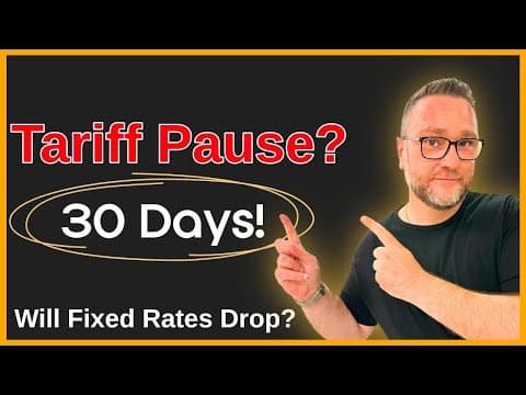 BREAKING: Are Fixed Mortgage Rates Set to Drop as Tariff Threats Sink Bond Yields?