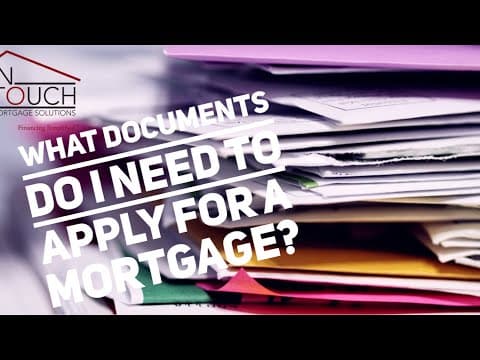 What documents do you need when applying for a mortgage? - Finance Friday Ep 9